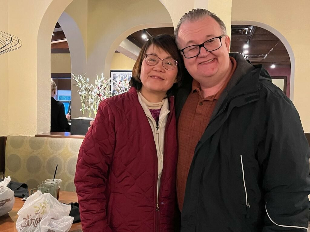 Dave and Julie Spriggs at the Olive Garden