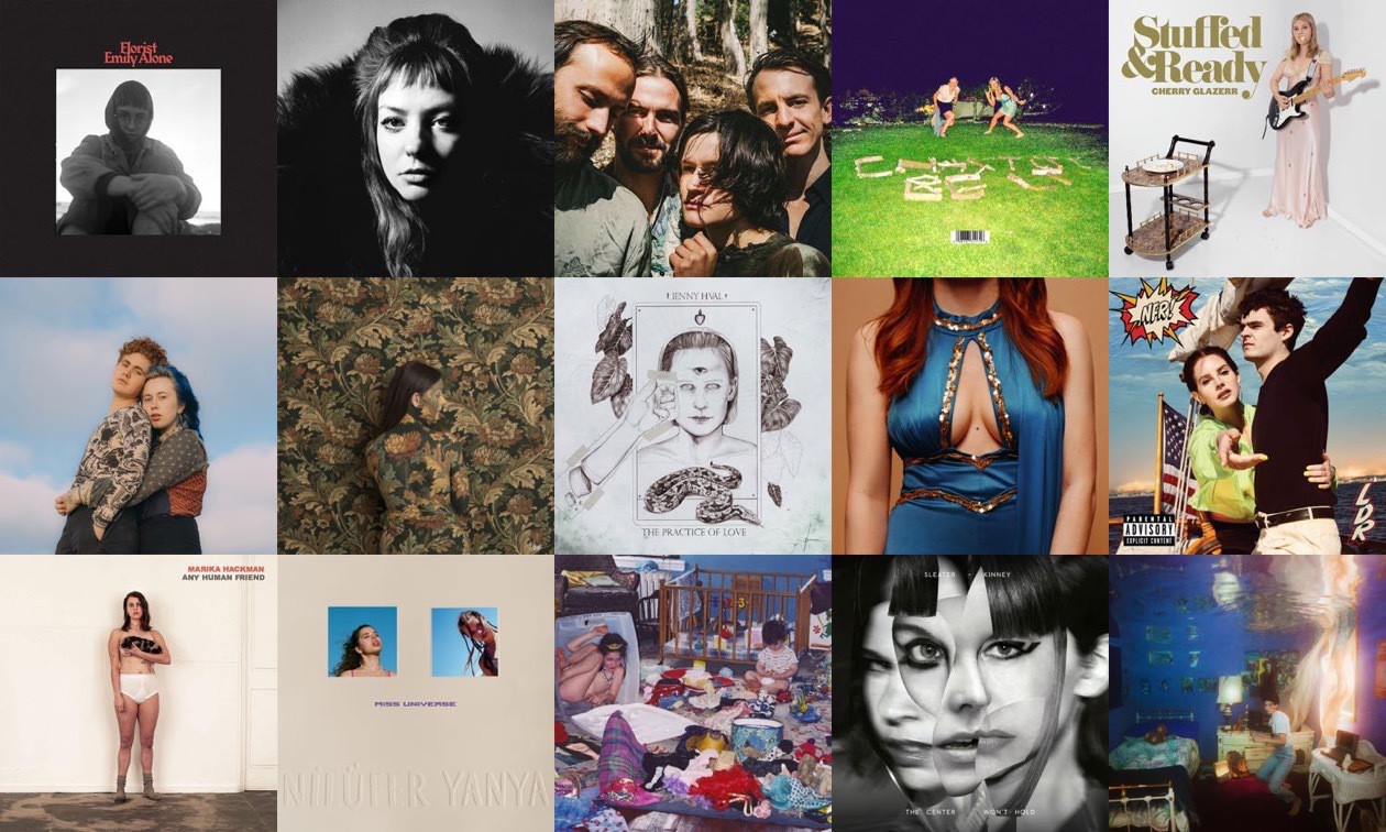 Grid showing covers of my favourite albums of 2019