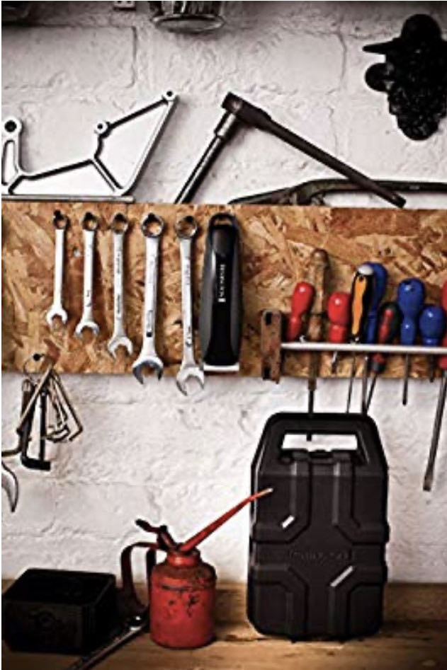 Workbench with tools and a hair clipper