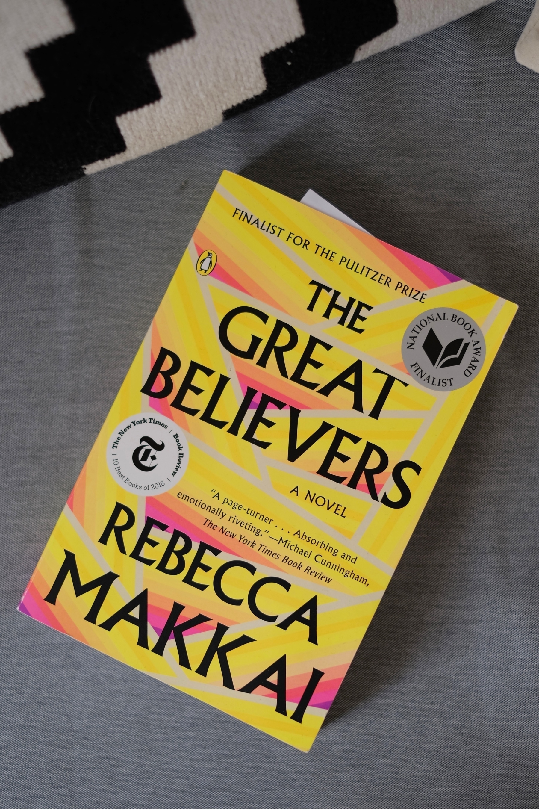 Physical copy of The Great Believers by Rebecca Makkai