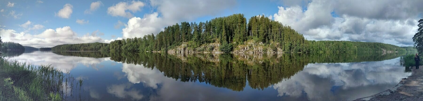 panorama of finnish lake