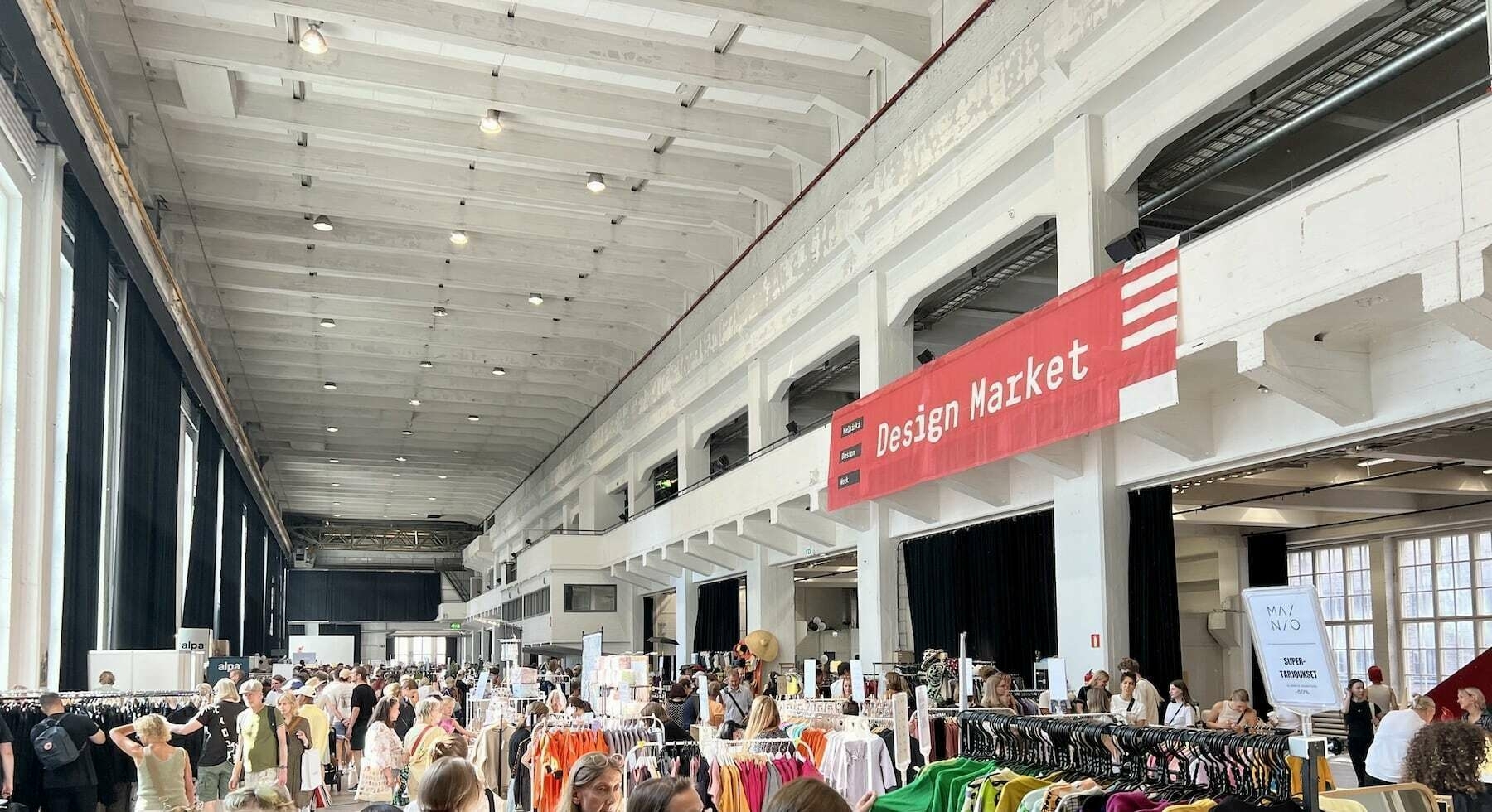 main hall of the Helsinki Design Market