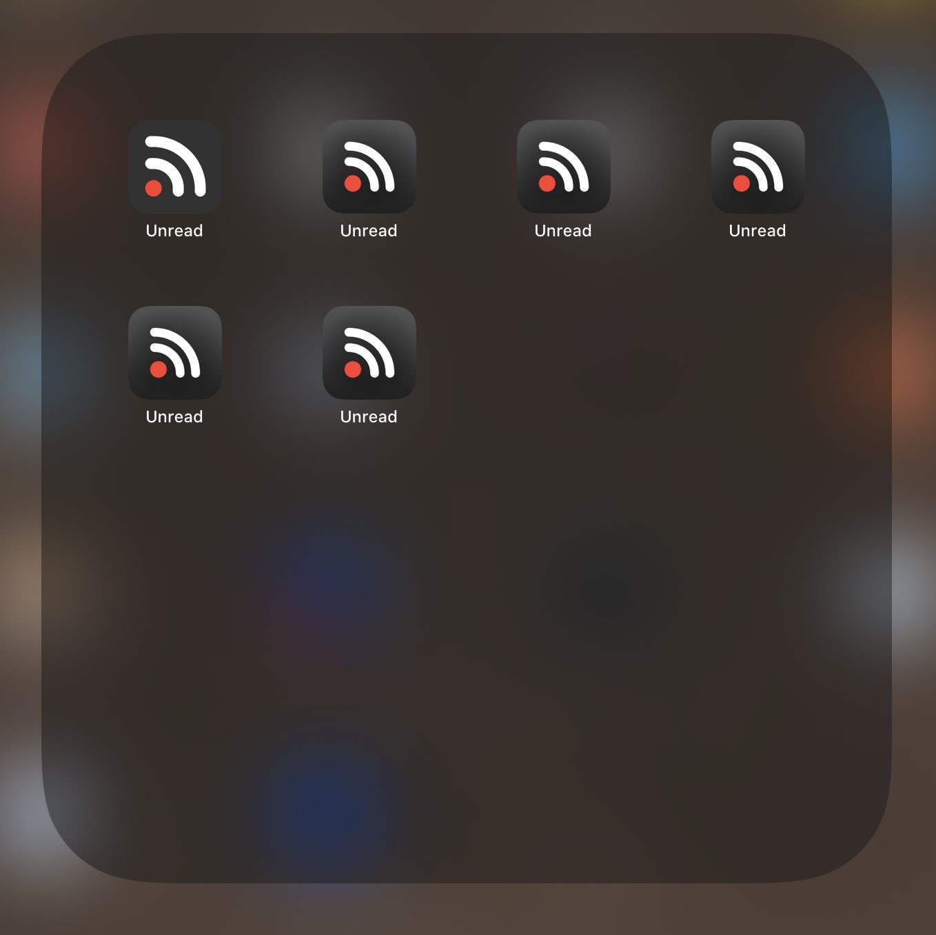 multiple versions of Unread installed at the same time. 