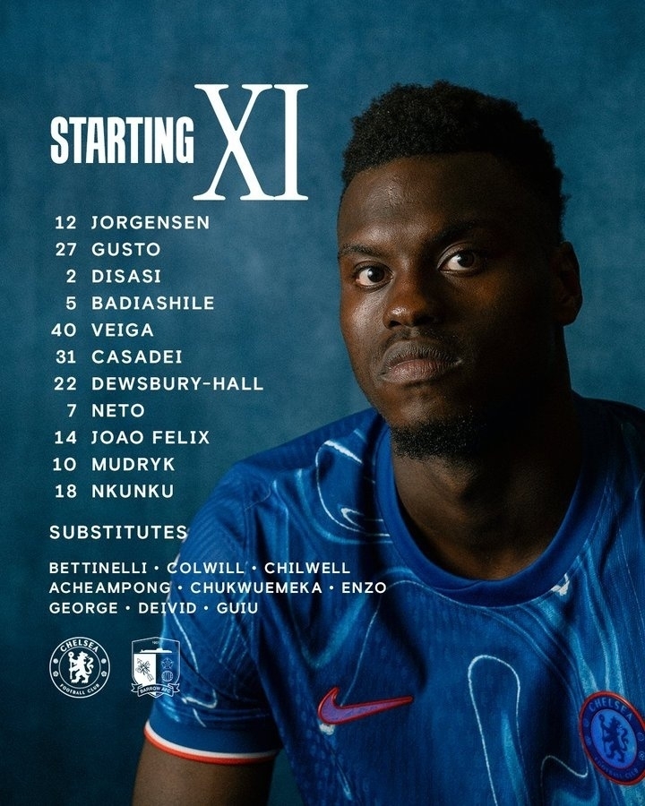 staring xi graphic for Chelsea v barrow