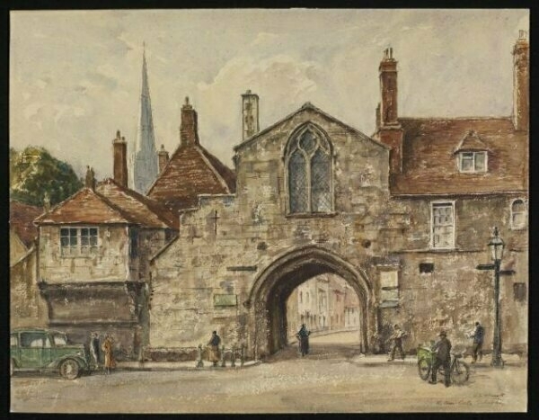 St Ann's Street gate in Salisbury. 