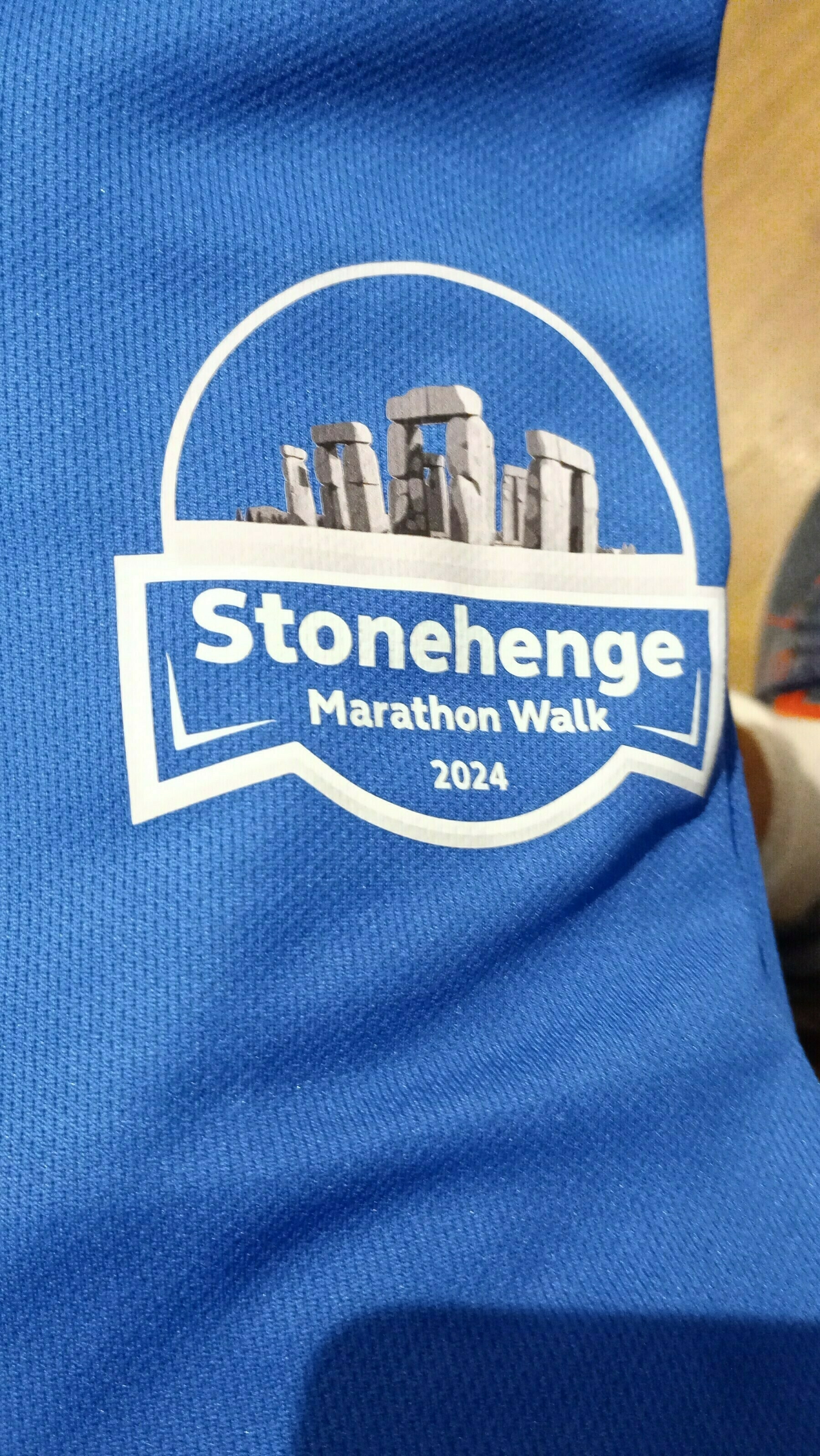 t-shirt for Stonehenge marathon walk