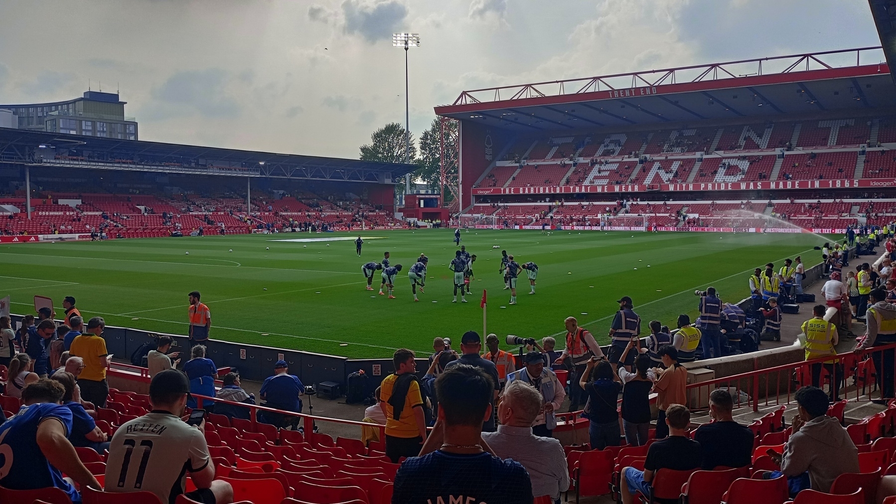 the view from row N in the away end at the City Ground