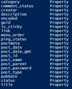 wordpress-xml-powershell-properties