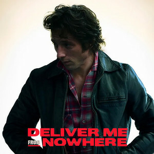 A person wearing a leather jacket and a plaid shirt is shown above the text Deliver Me From Nowhere.