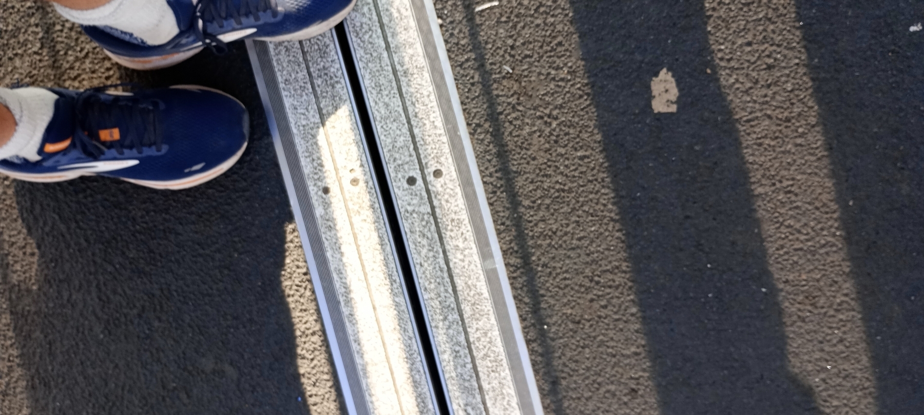 A split in the pavement