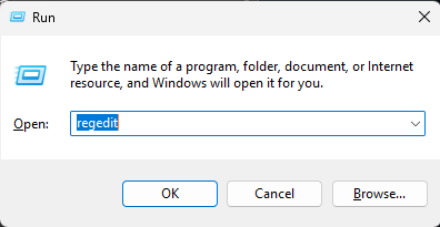 What I call the windows Run box