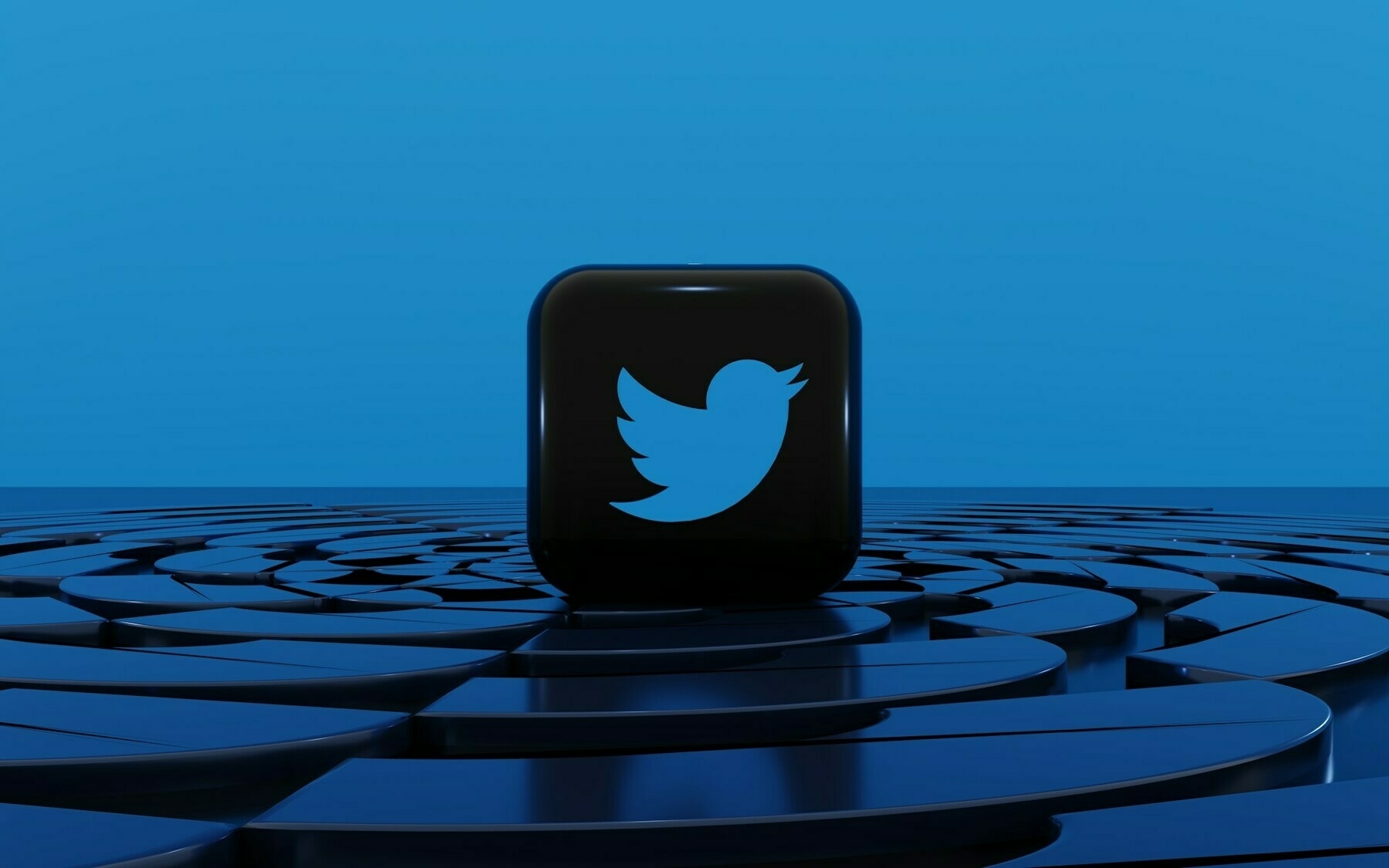 Twitter logo in black