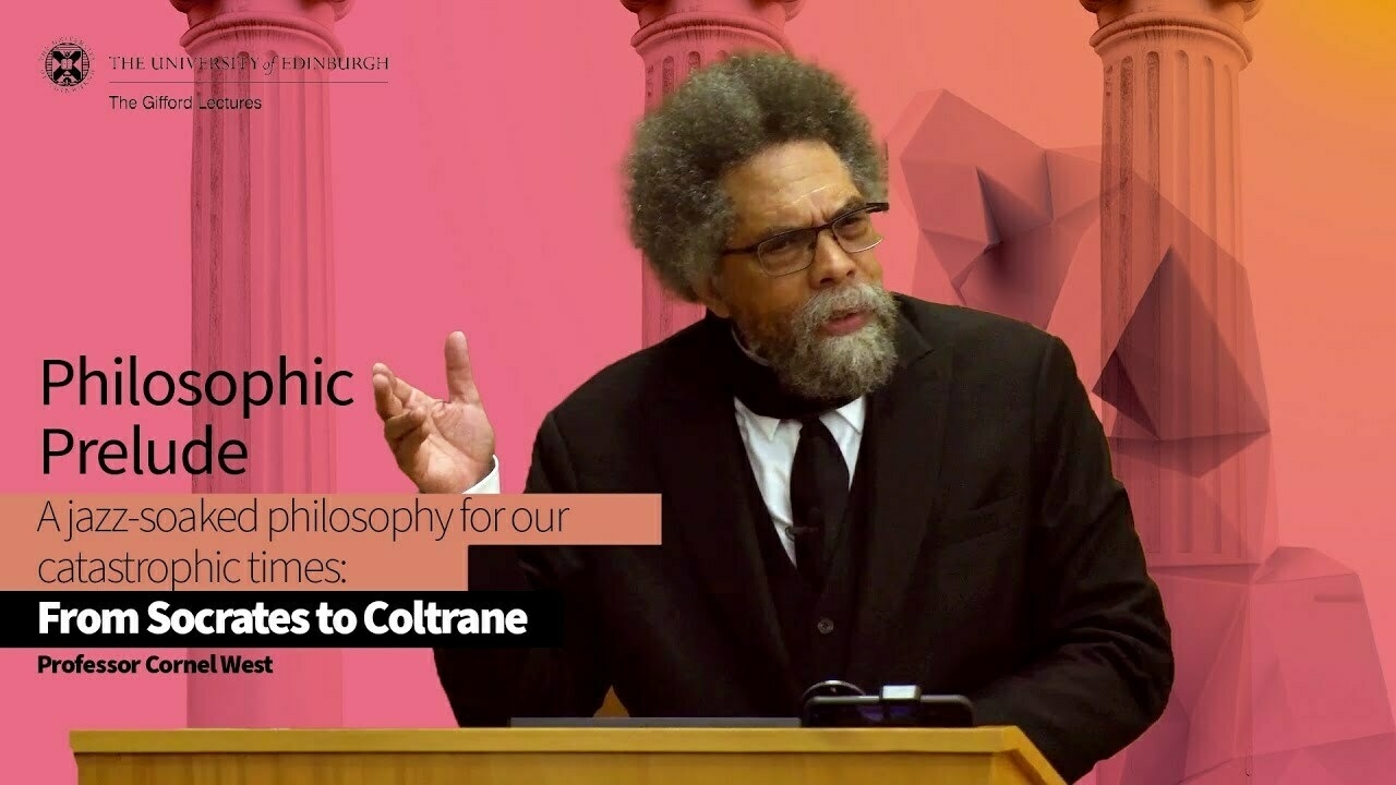 YouTube thumbnail for first lecture featuring Prof. Cornel West