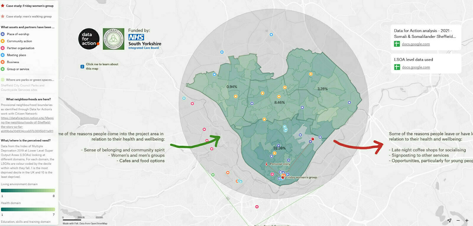 Example of a map resulting from a series of conversations