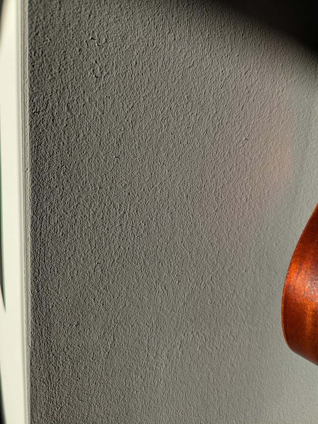 sunlight hitting drywall