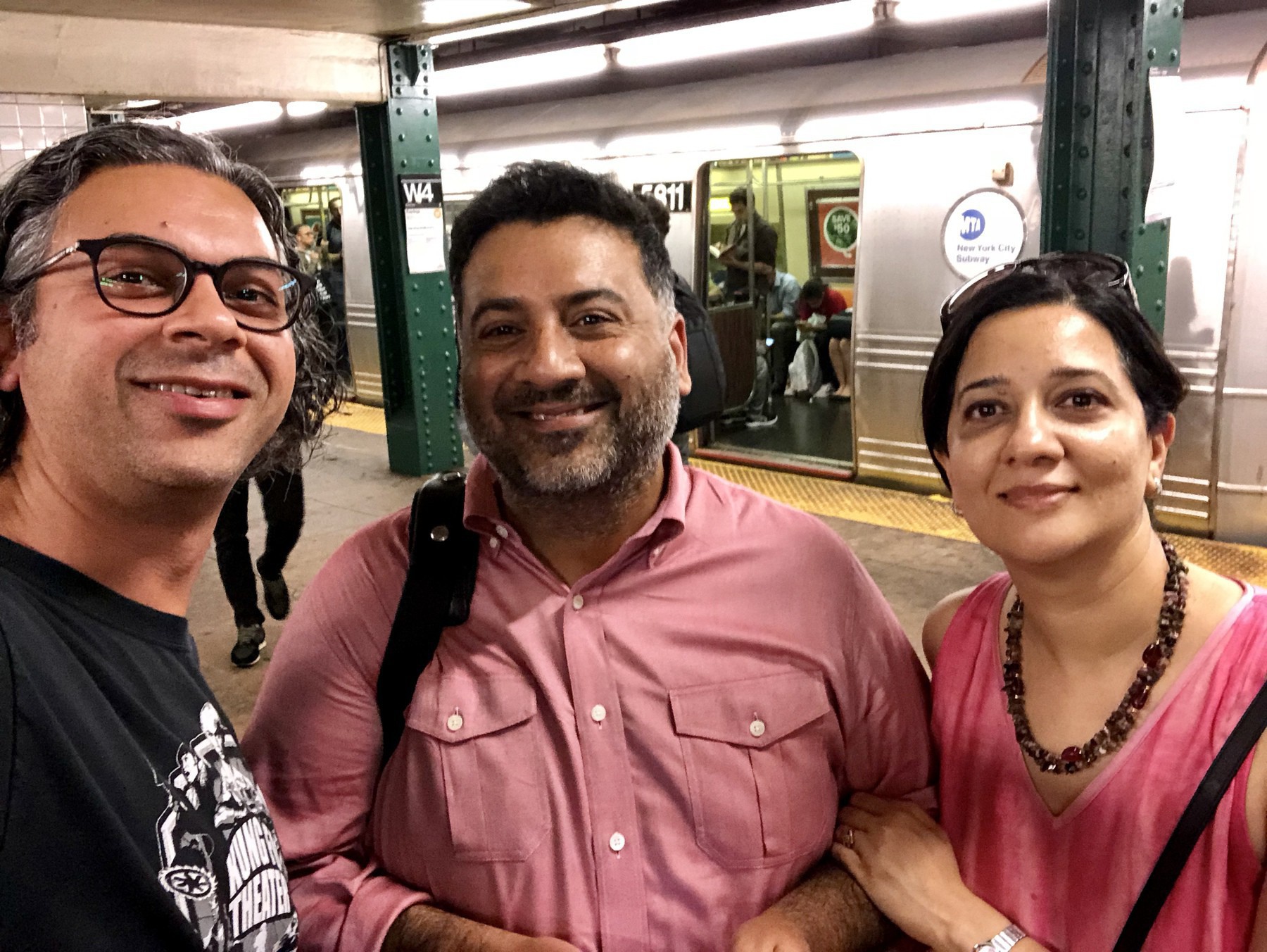 With Ashish and Manisha. New York City. September, 2018.