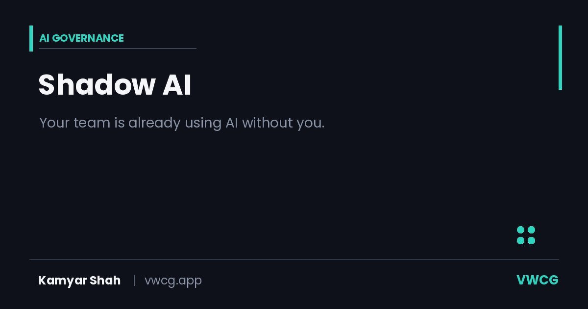Shadow AI: Risks and Response for SMBs | VWCG Blog