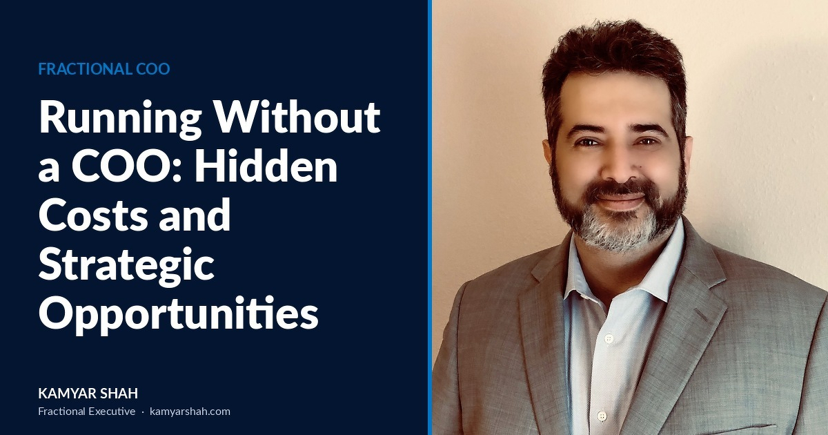 The hidden cost of running without a COO, Fractional COO answer