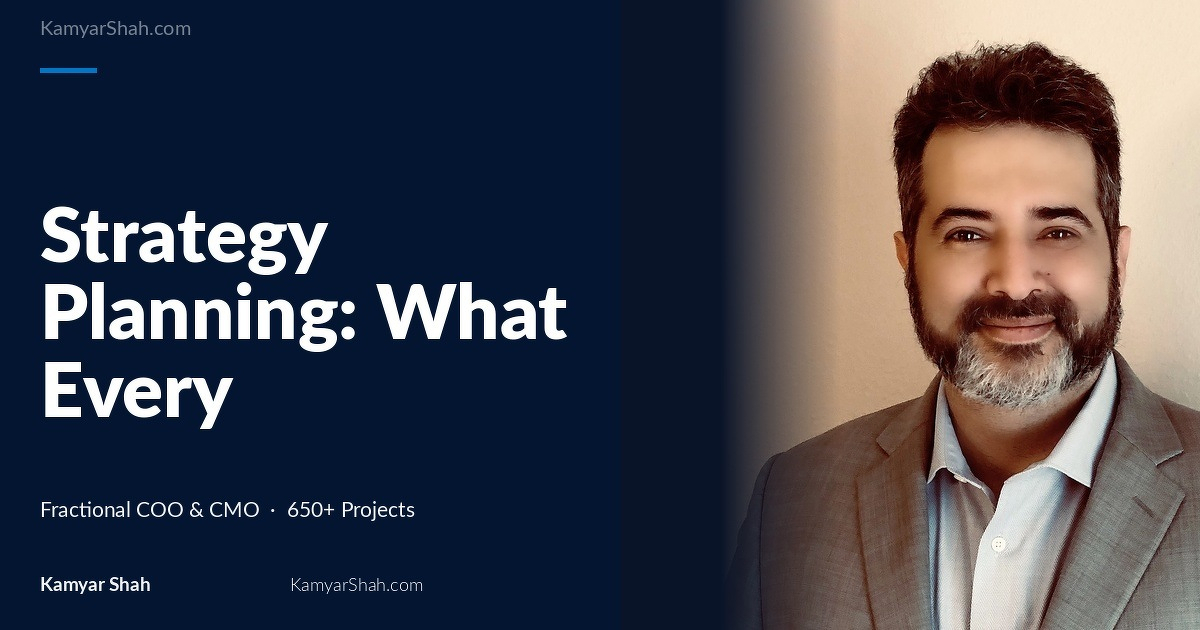 What strategy planning is for and why most plans fail, Fractional COO answer