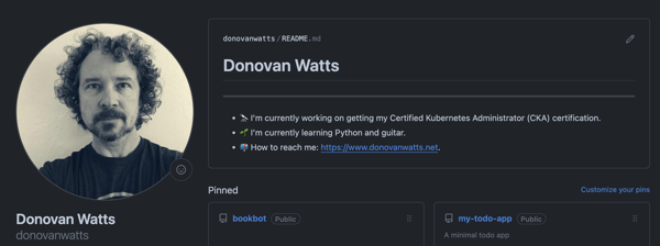 GitHub profile README
