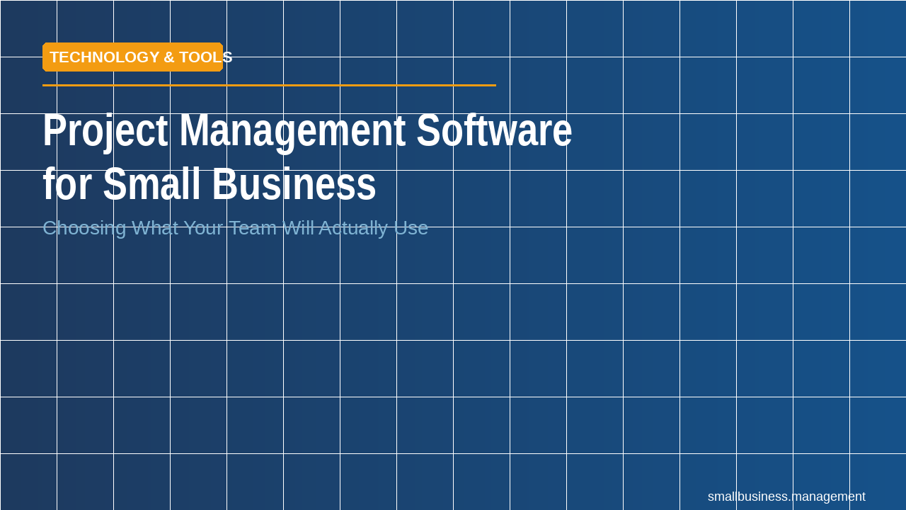 Most small teams adopt PM software, use 20% of it for 3 months, then abandon it. The reason isn't the tool — it's the mismatc