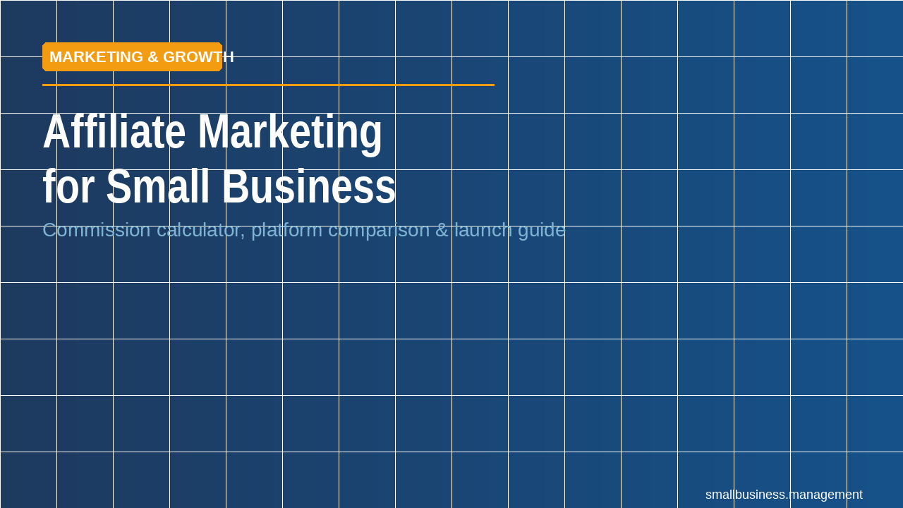 Affiliate marketing works when your margins support it and your tracking is clean. Most small businesses get neither right. T