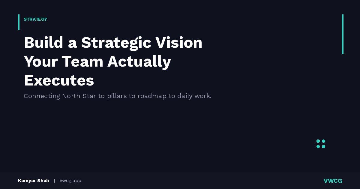 Most strategic visions don't fail at the board level — they fail at the manager level. The gap between a vision your leadersh