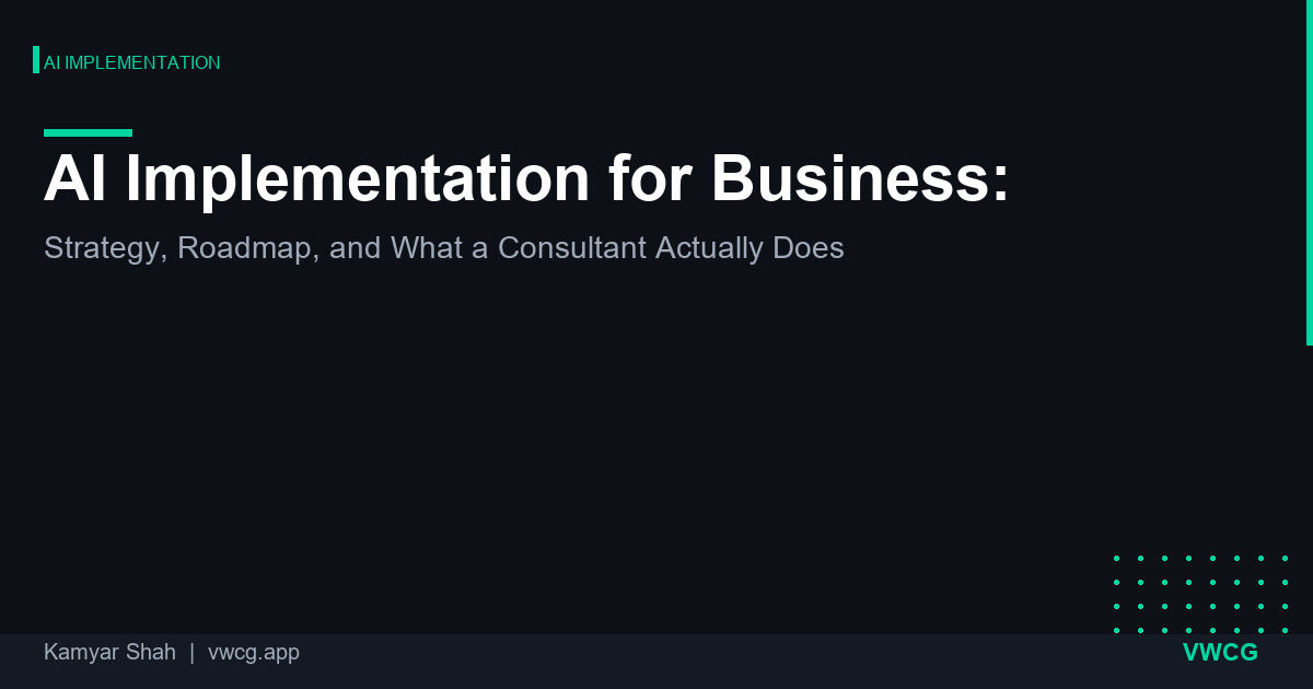 AI implementation is an operational change, not a technology project. The companies getting it wrong are treating it like a s