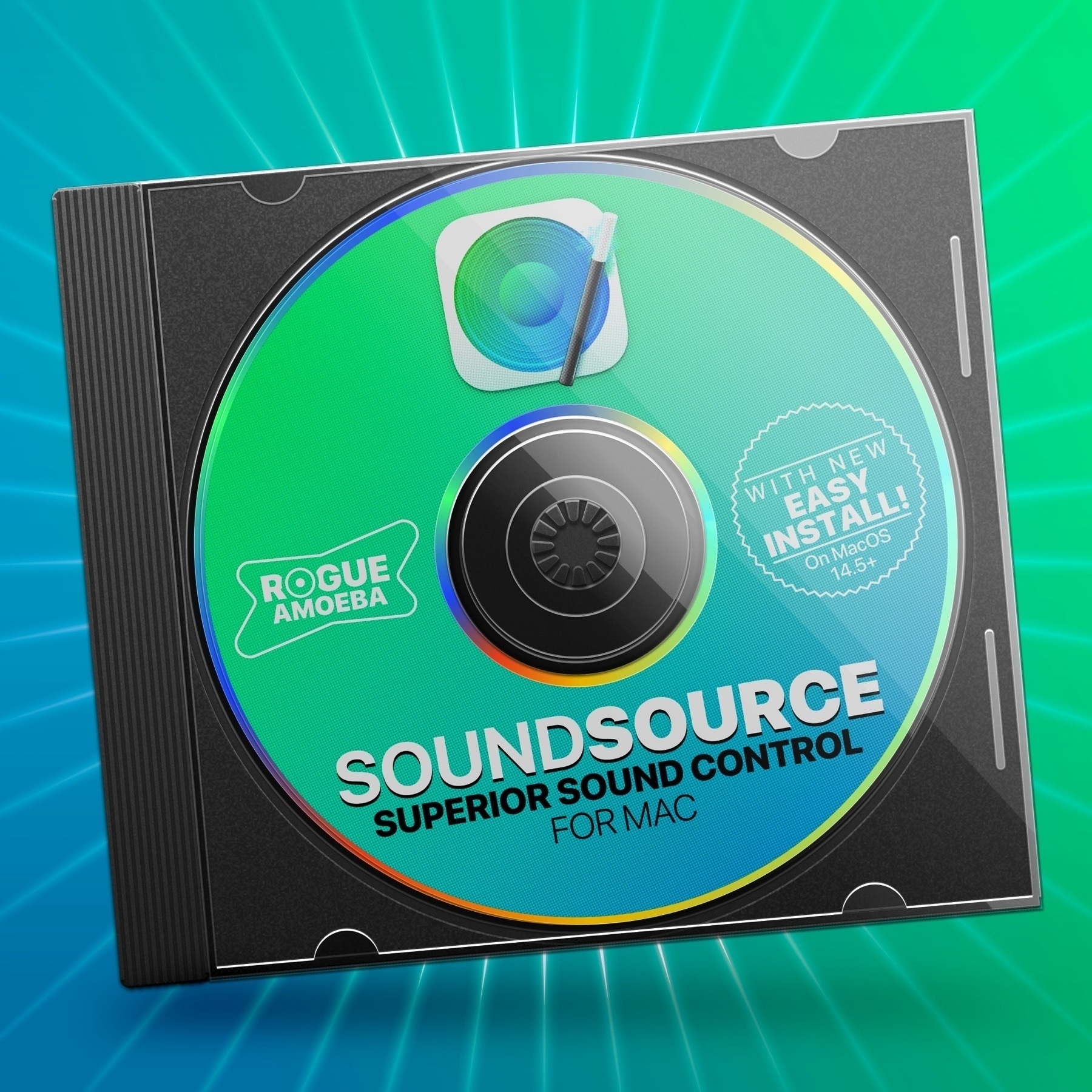 A fanciful old install CD for SoundSource