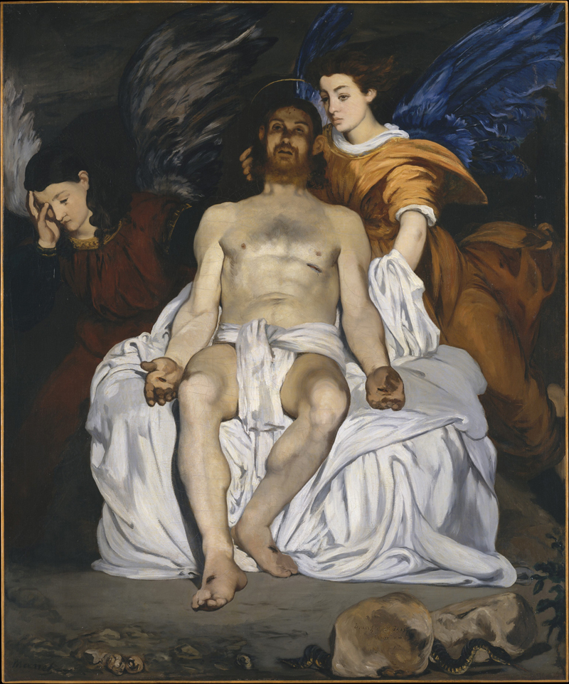 Dead Christ with Angels (Tomb of Christ) by  Édouard Manet,1832-1883