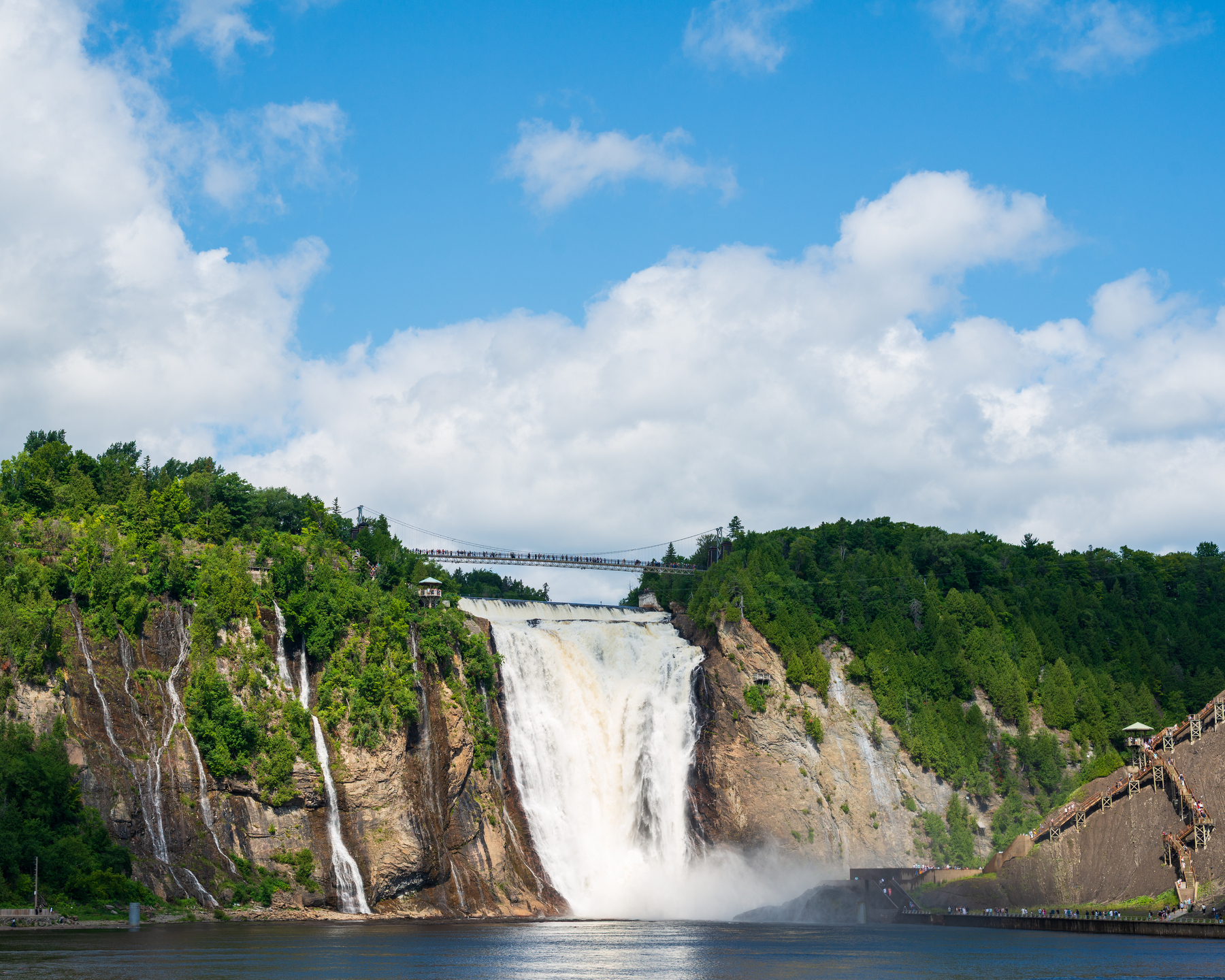 Montmorency Falls outside of Quebec City