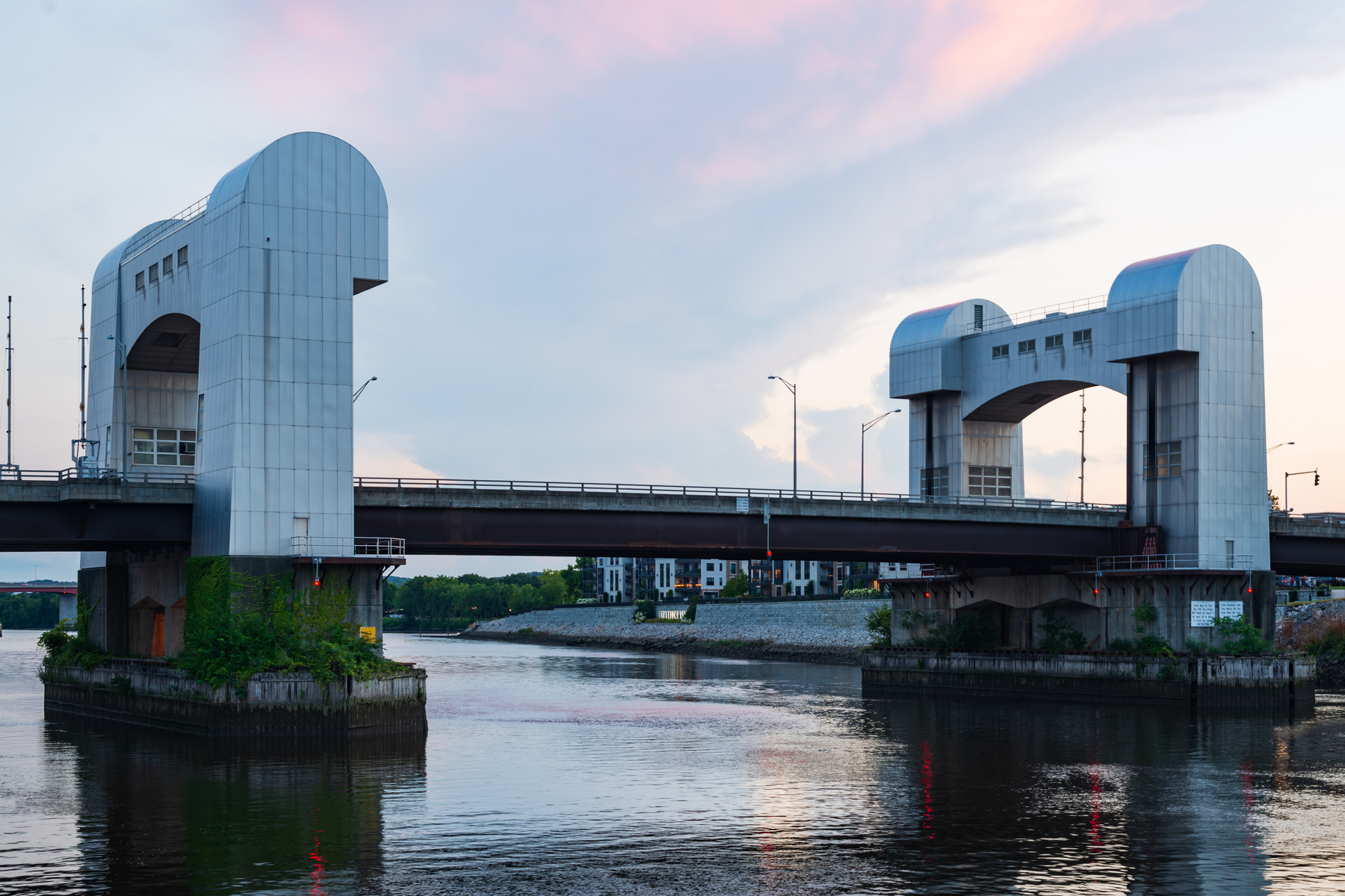 Green Island Bridge over the Hudson in Troy, NY