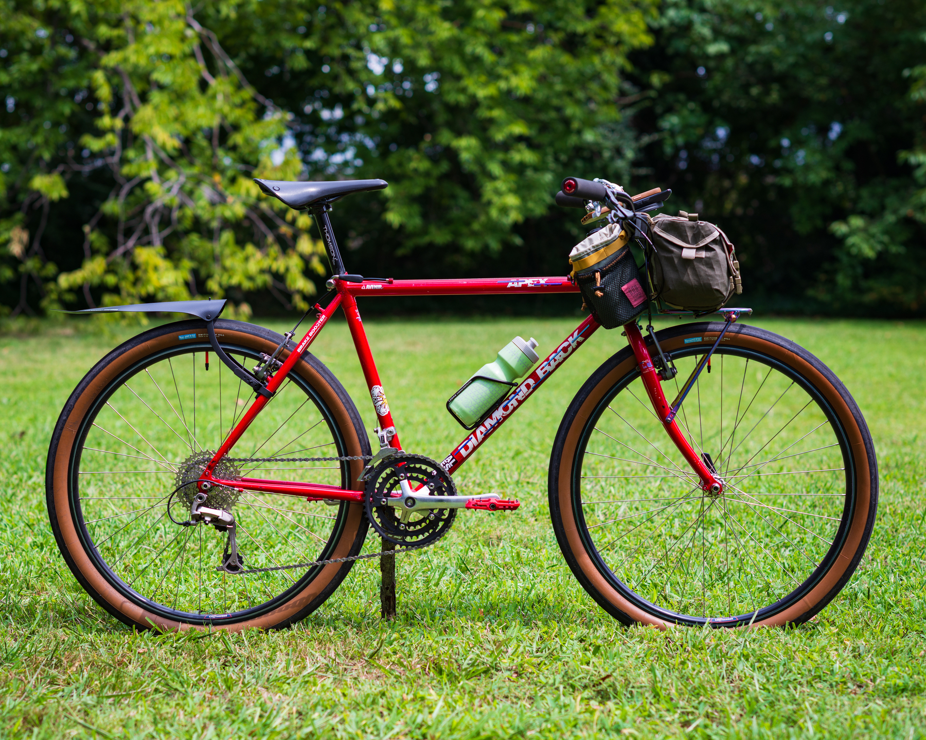 side photo of my 1990 diamond back apex bike