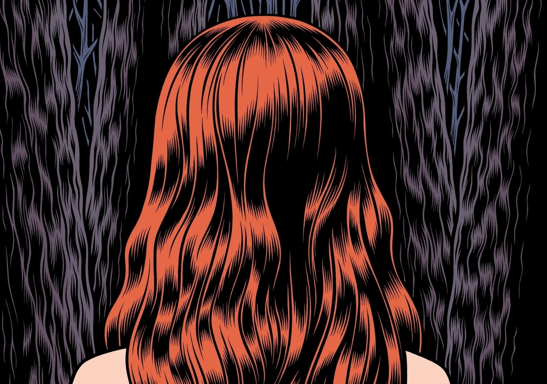 Detail from the cover to Final Cut showing a woman's red hair from behind.