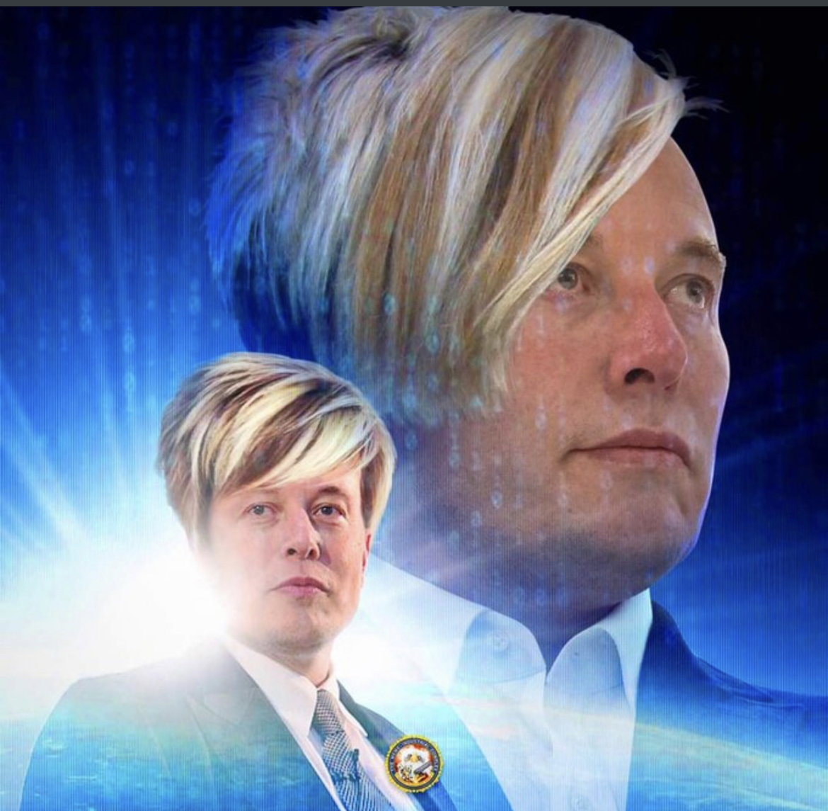 Space Karen - a photoshopped image of Elon Musk