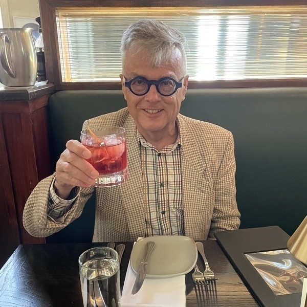 Bill with a negroni