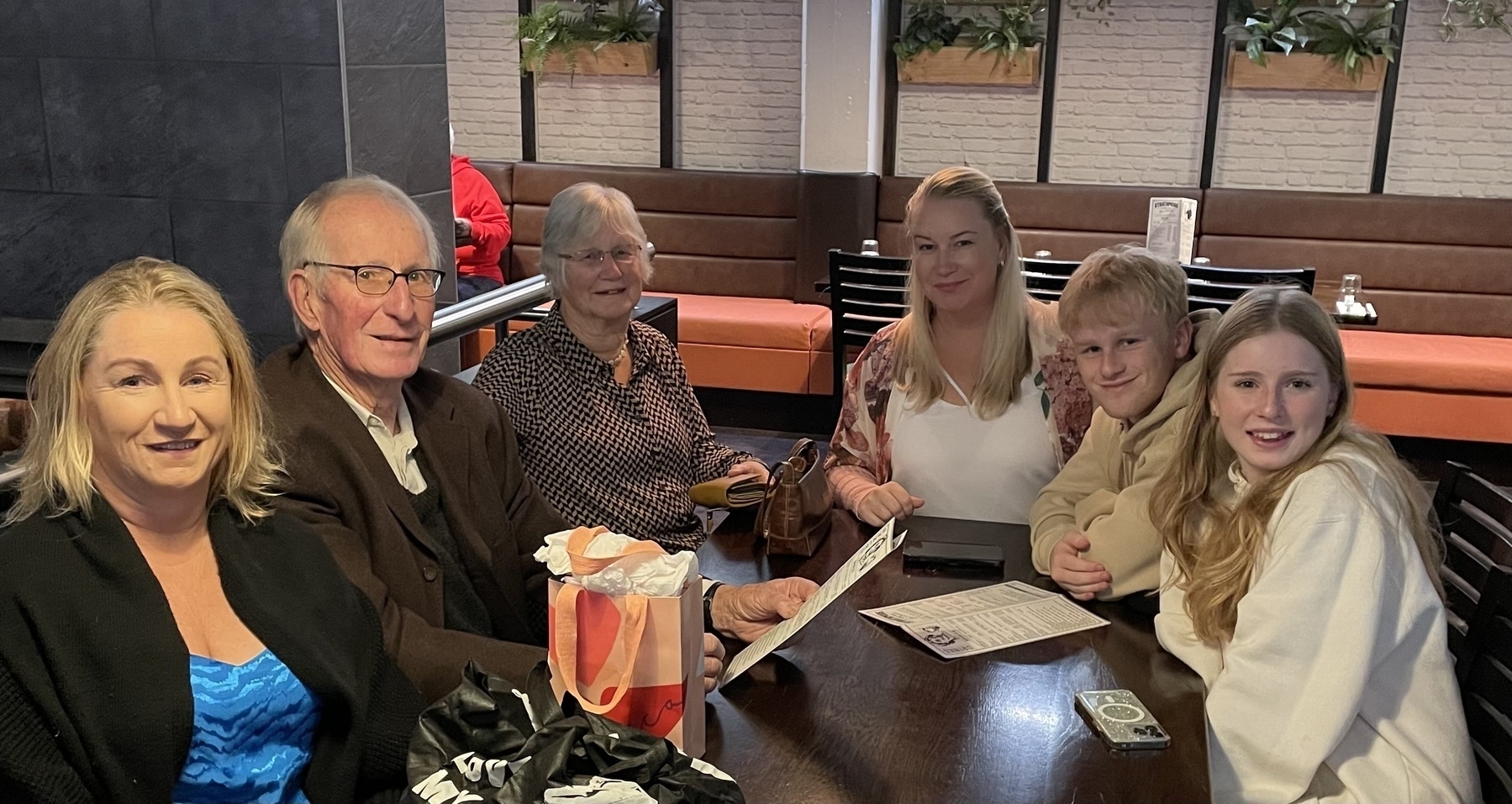 Family gathering for 82nd birthday 