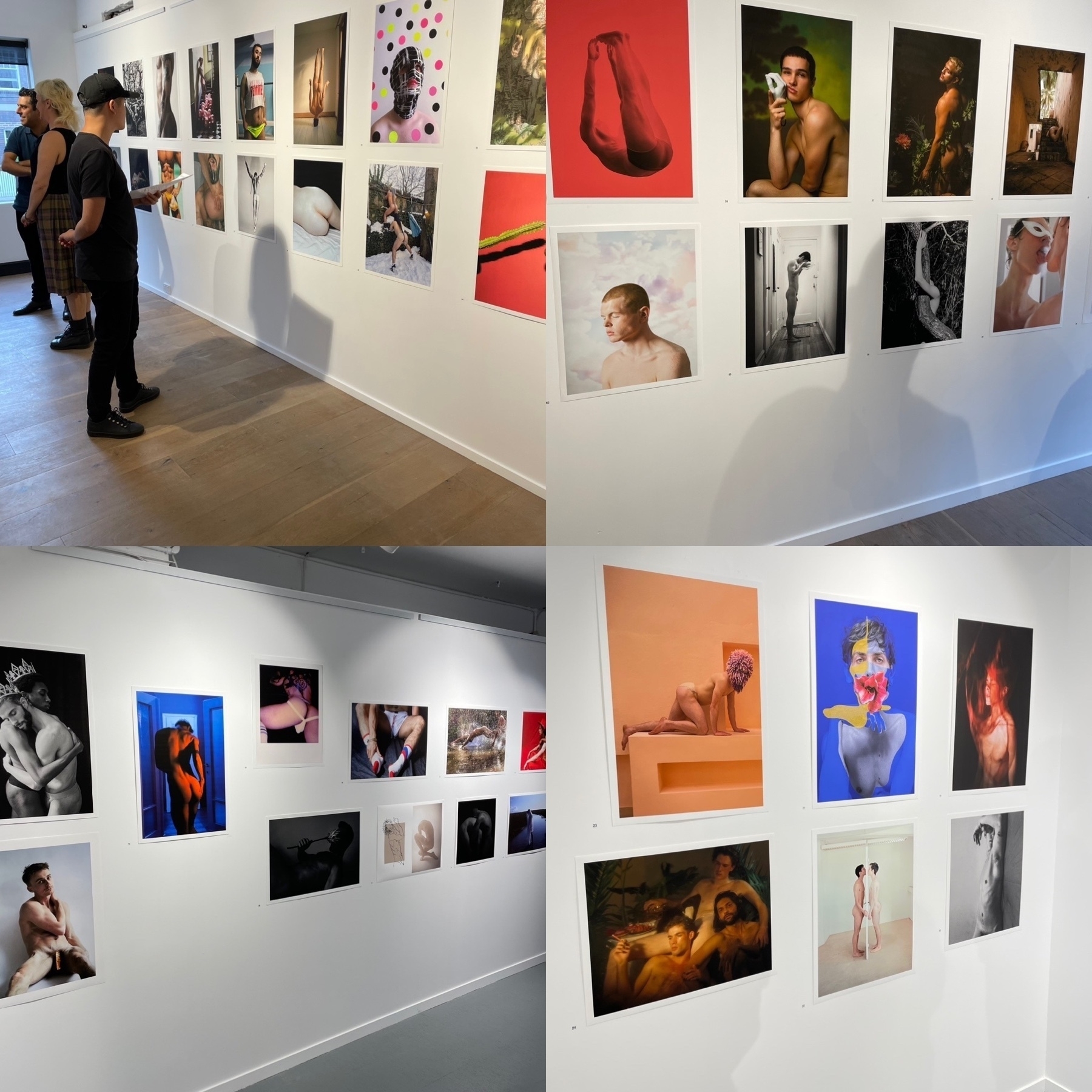 collage of photography exhibition of gay snd queer art