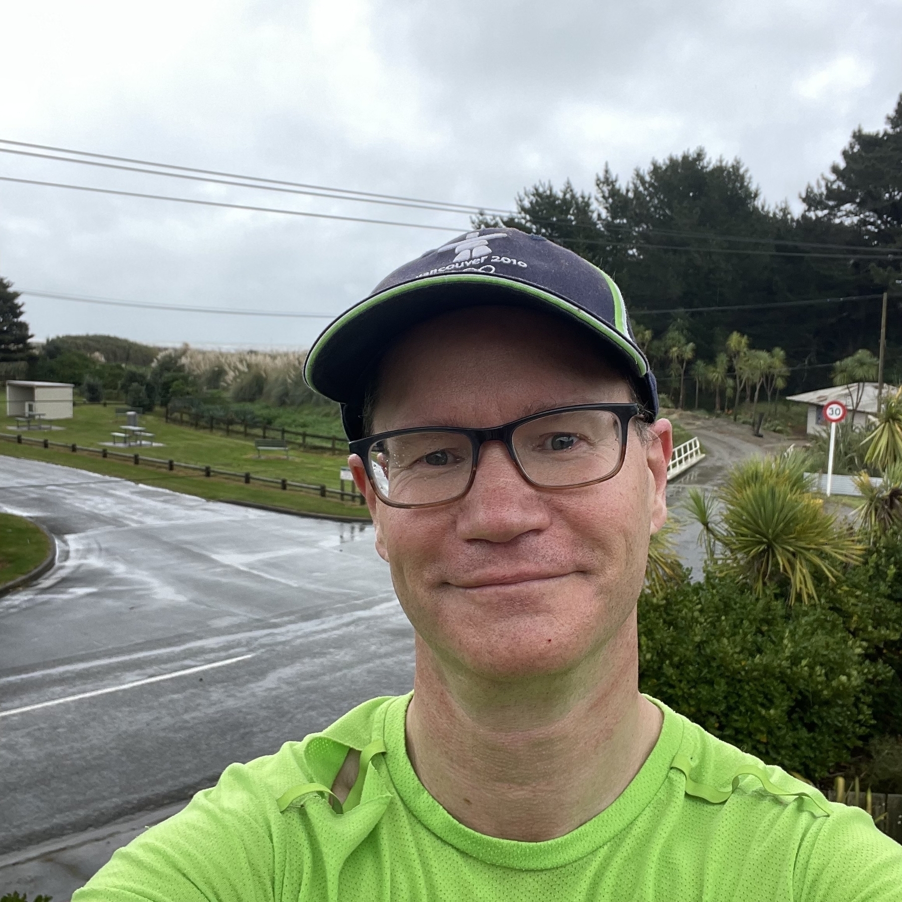 Picture of me after a run at Hōkio 