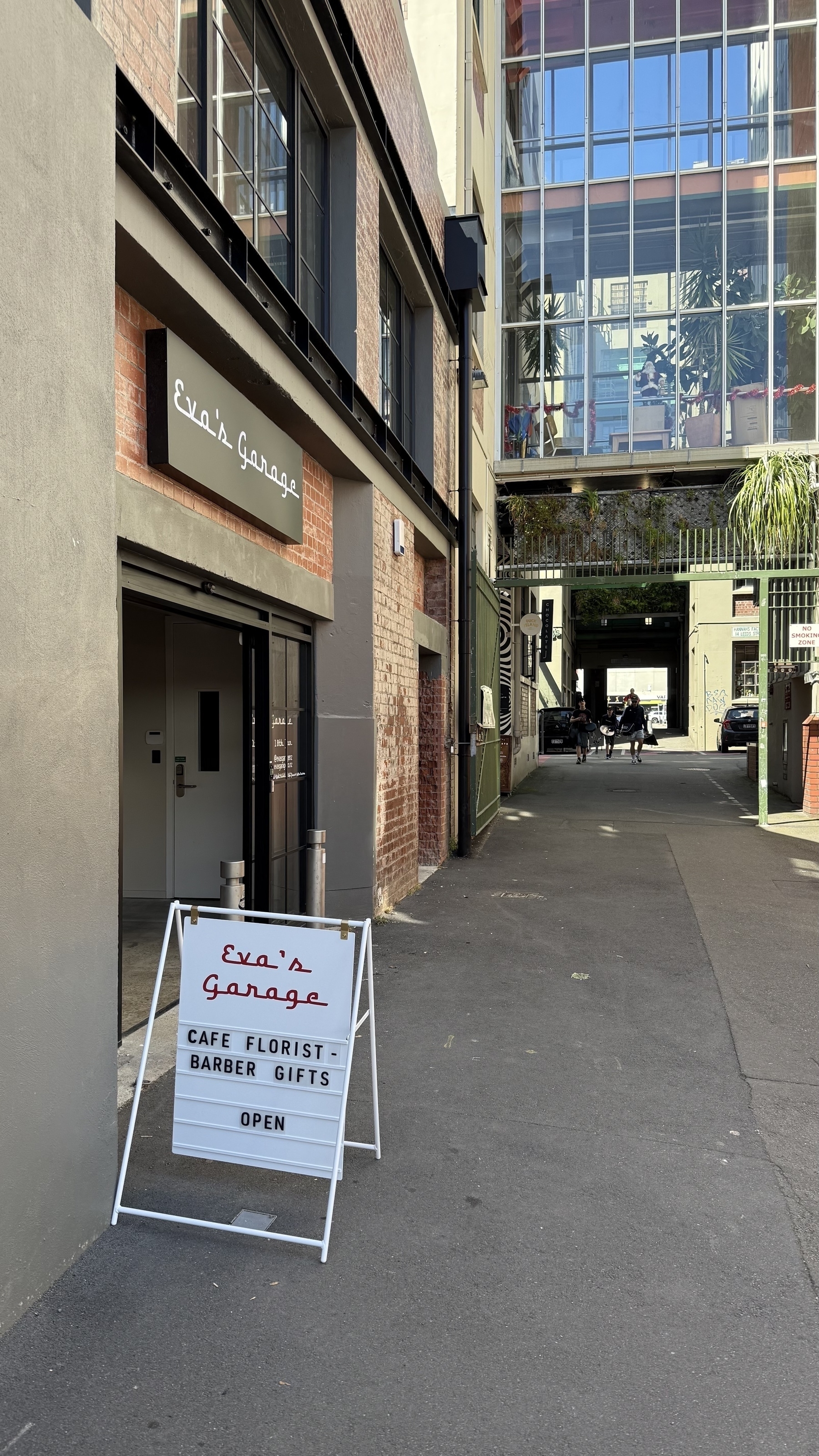 Entrance to Eva’s Garage, Eva St