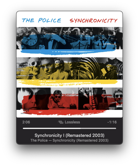 Album cover for The Police's Synchronicity from 2003