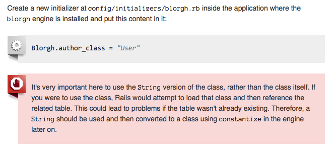 Screencapture from Rails Guide to Engines