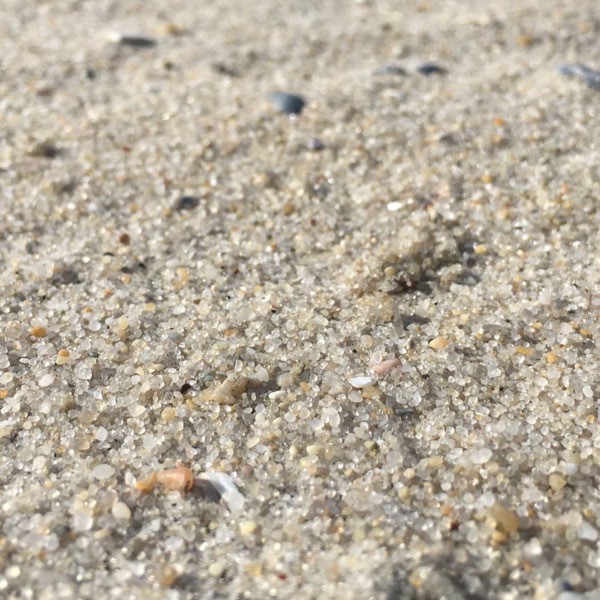 Close-up picture of grains of sand
