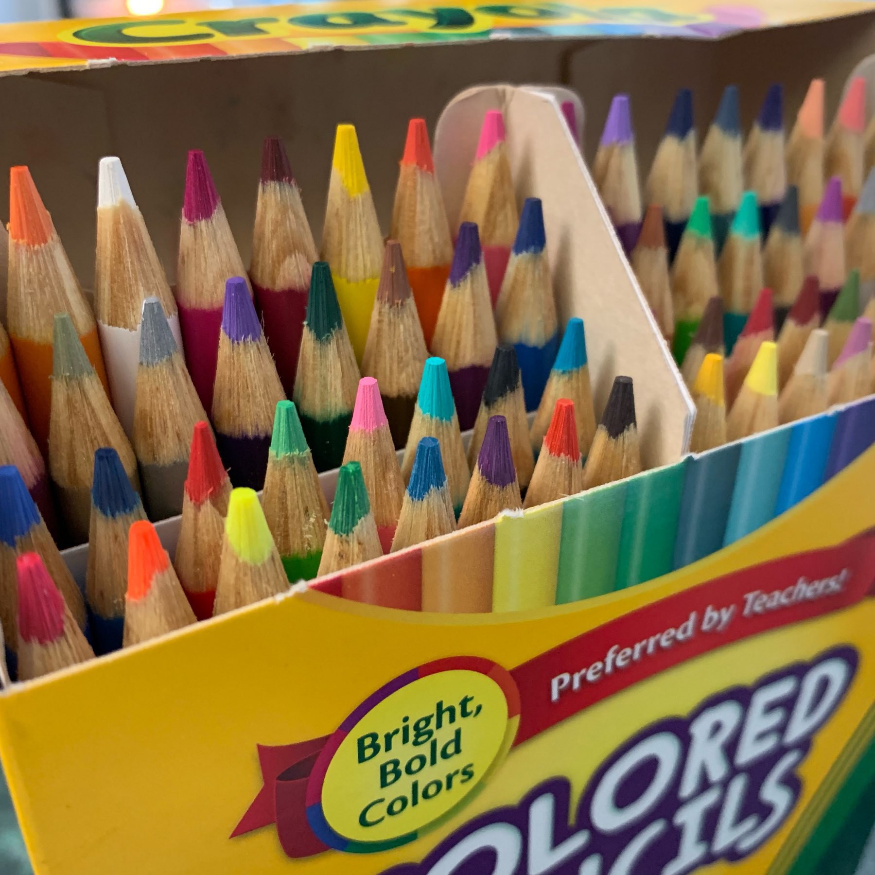 Brand new box of Crayola colored pencils. 