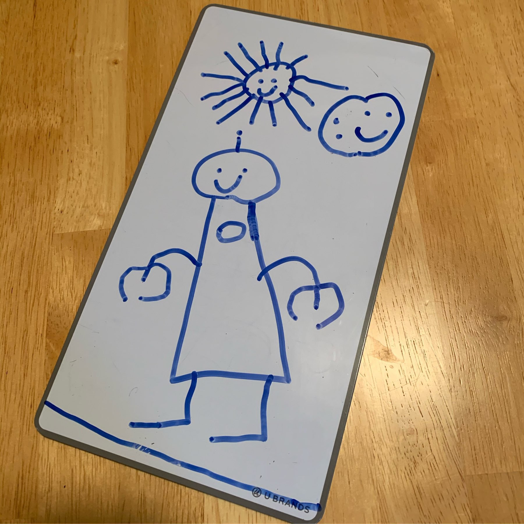 Robot drawing on dry erase board