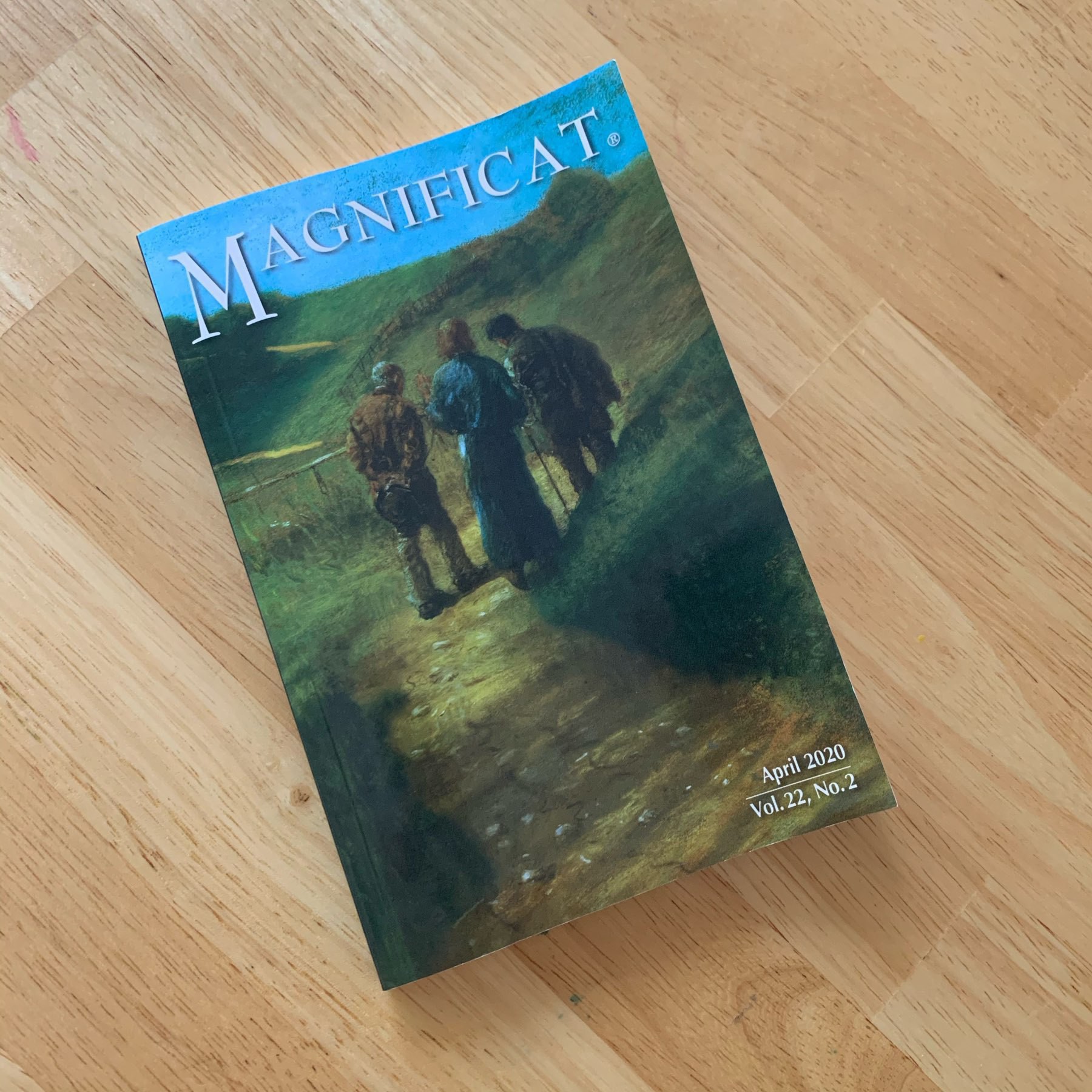 Cover art on April 2020 edition of Magnificat