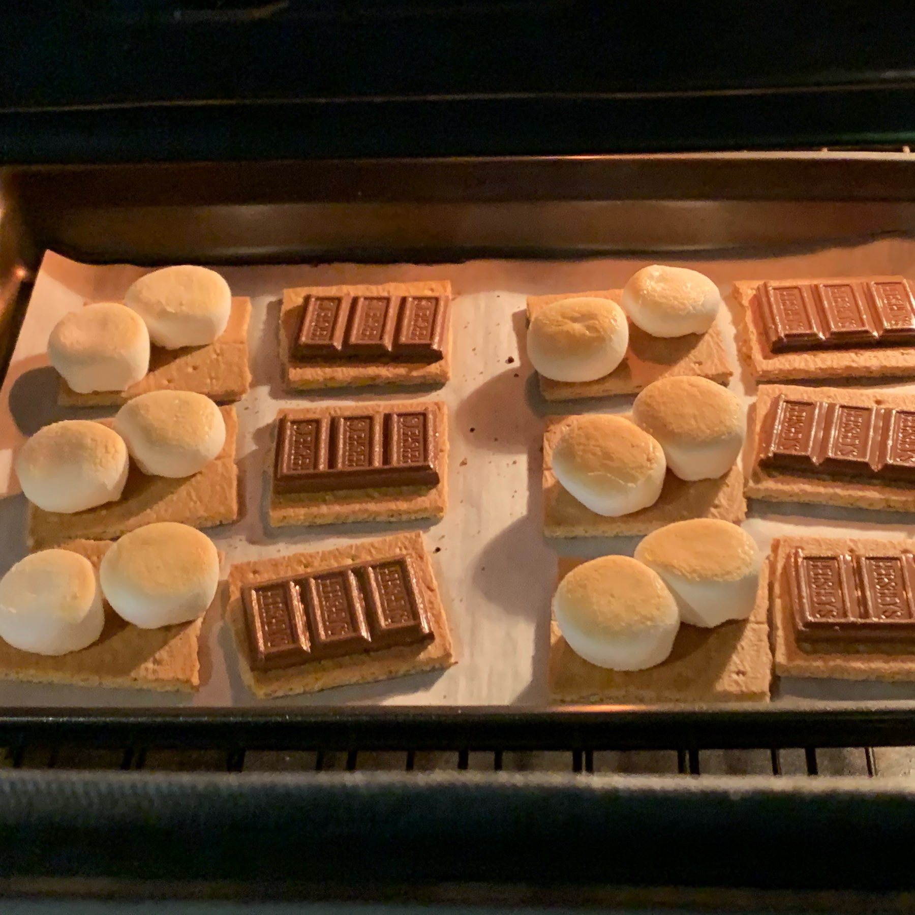 S'mores in the oven