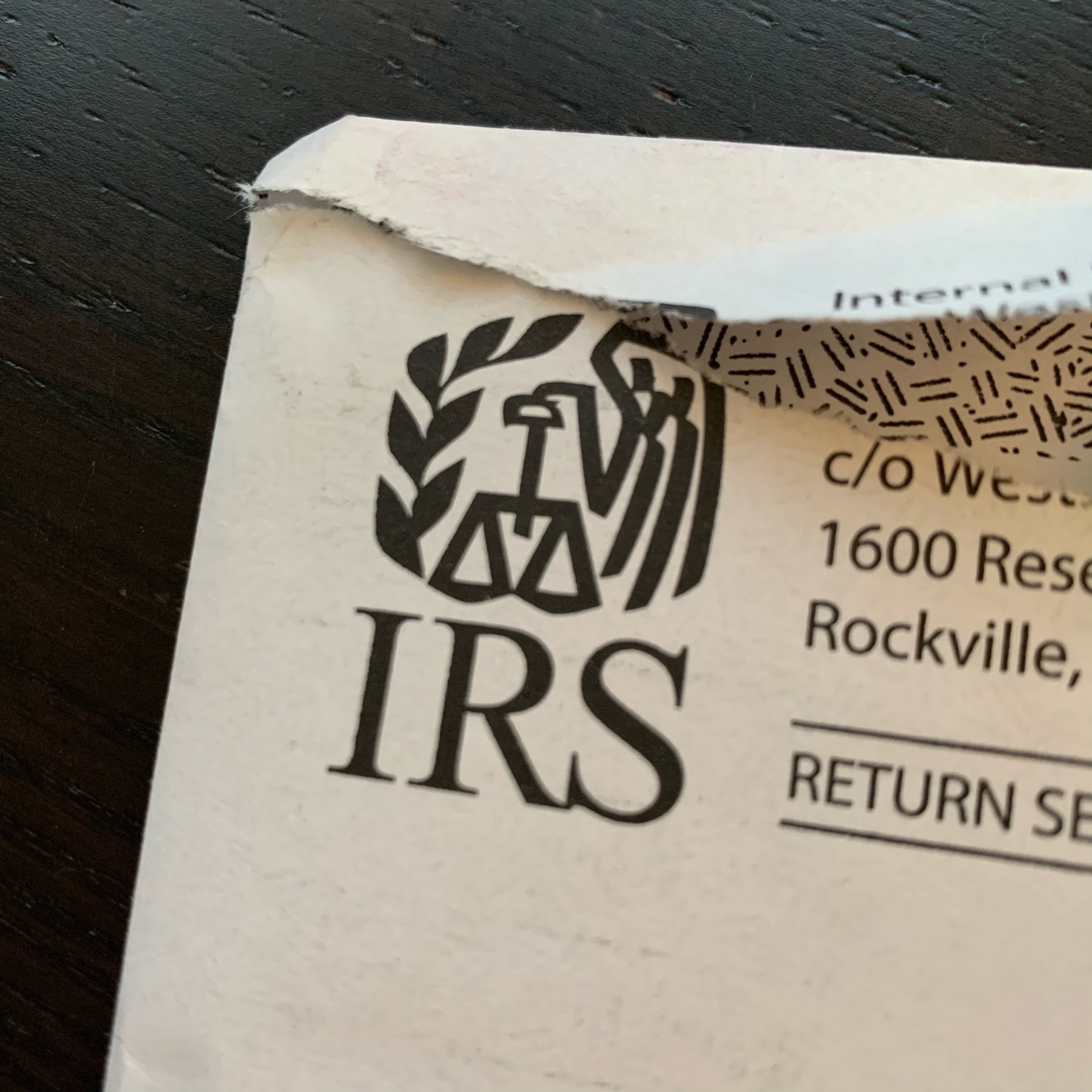 IRS return address