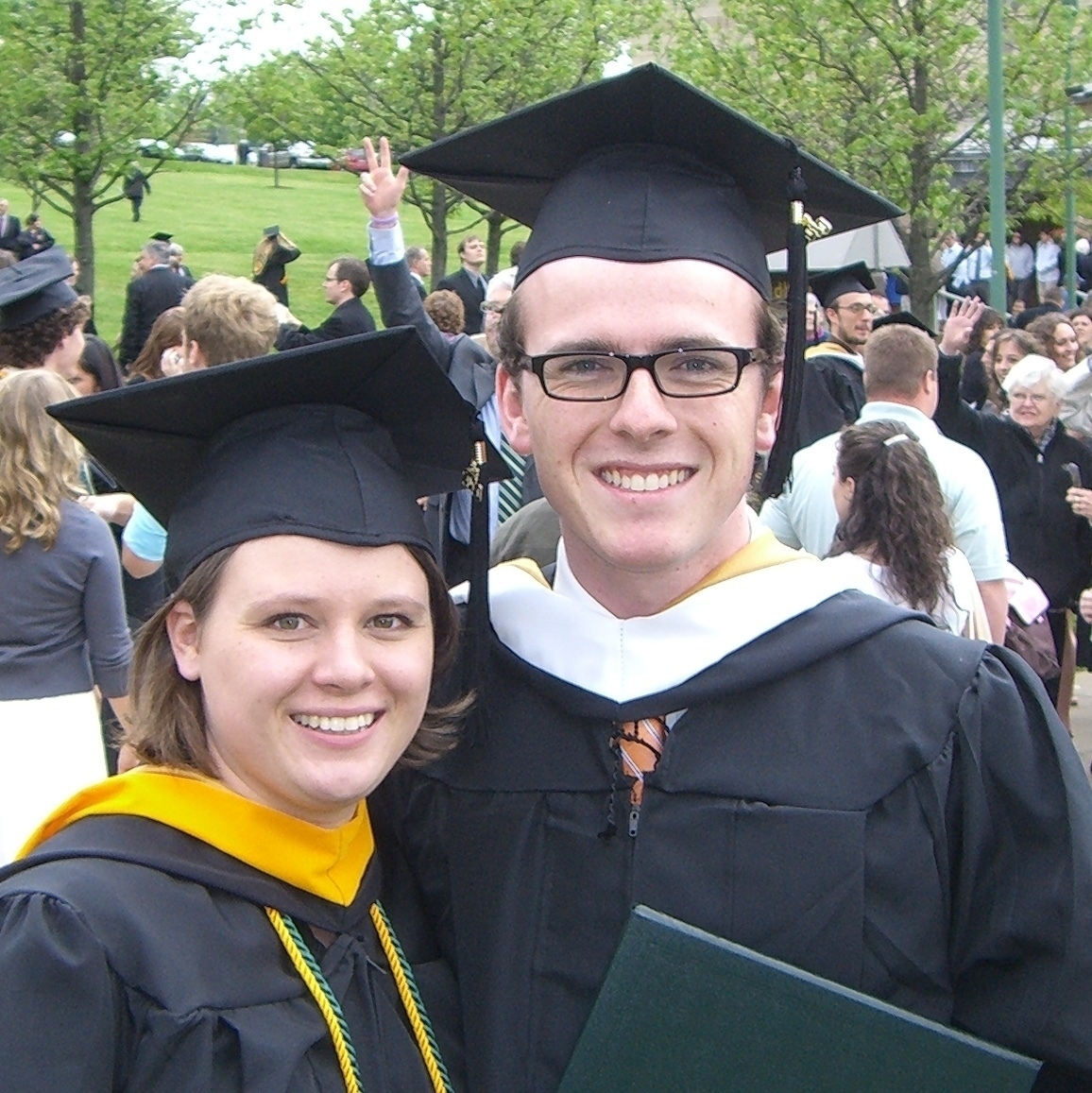 Chrt and Alison at graduation