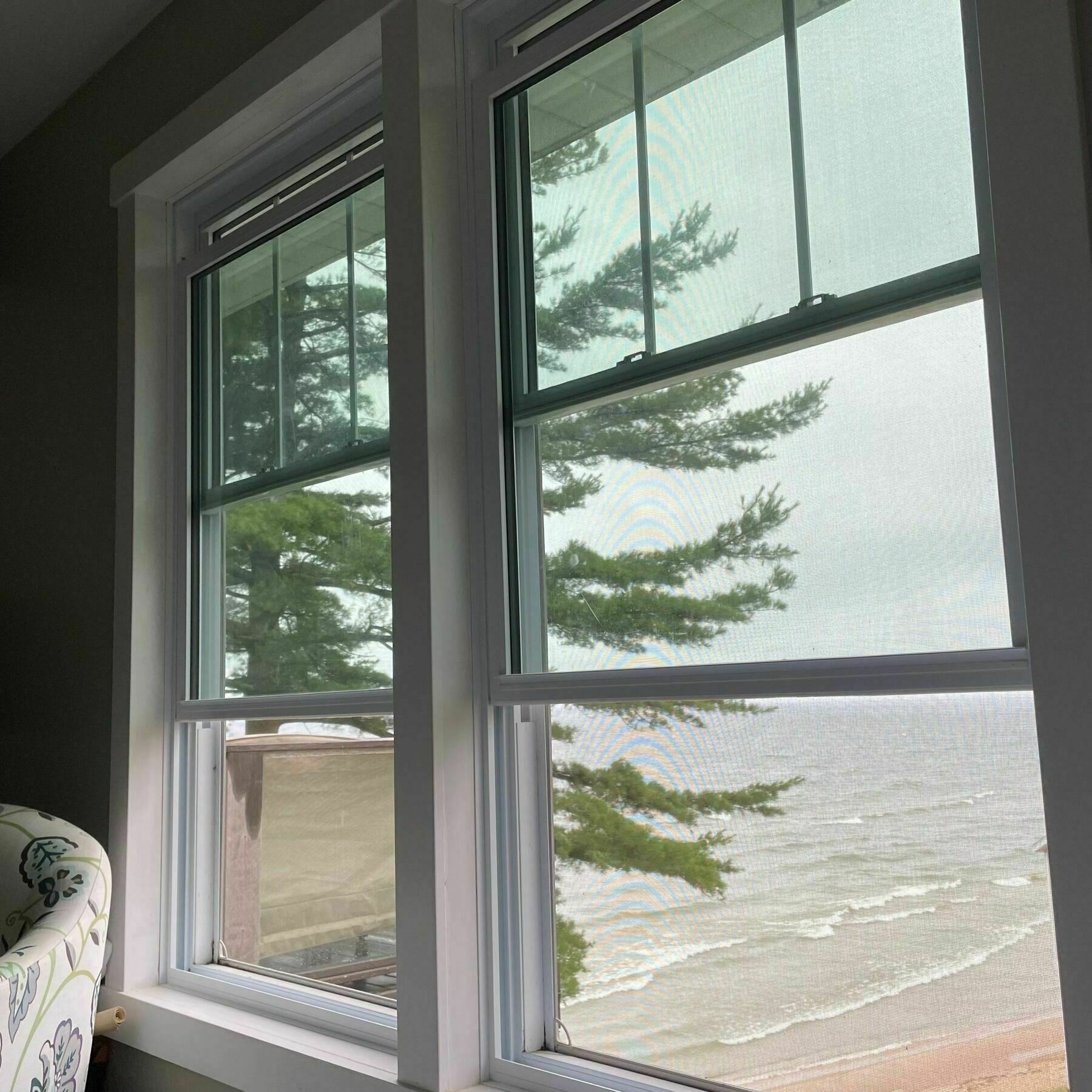 Window overlooking Lake Michigan